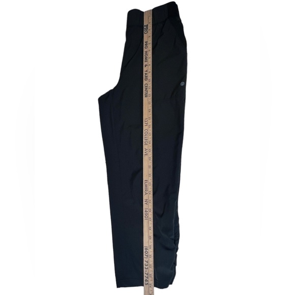 Apana Black Cinch Ankle Workout Pants w/ Pockets Womens Size Large EUC! - Picture 6 of 14